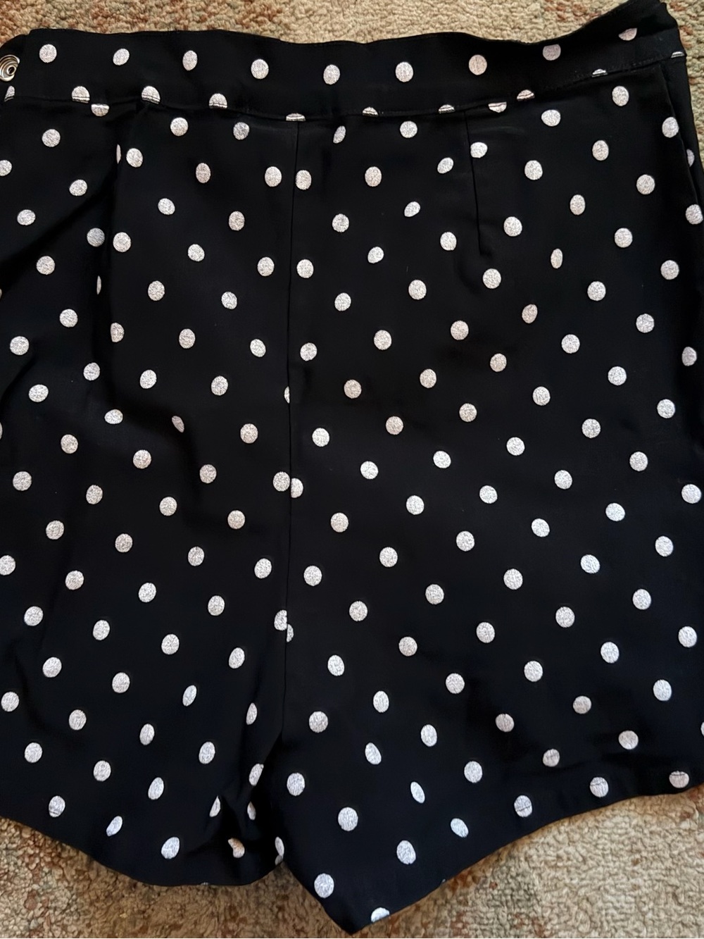 Rock Steady Black White Polka Dot High Waisted Pinup Shorts L